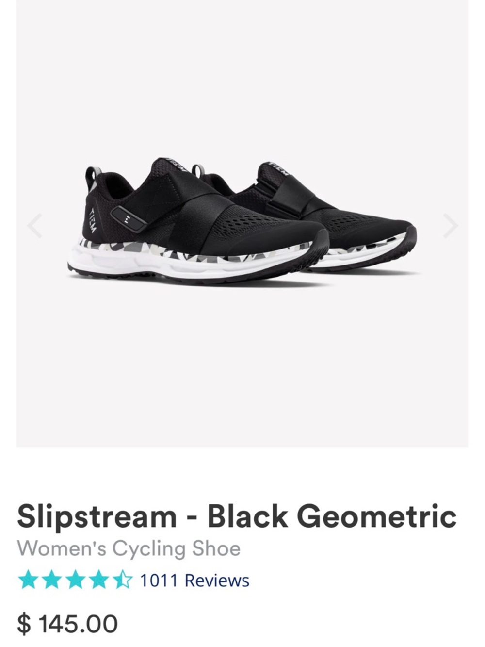 Women's Slipstream Athletic Slip-On Shoe - Black Geometric